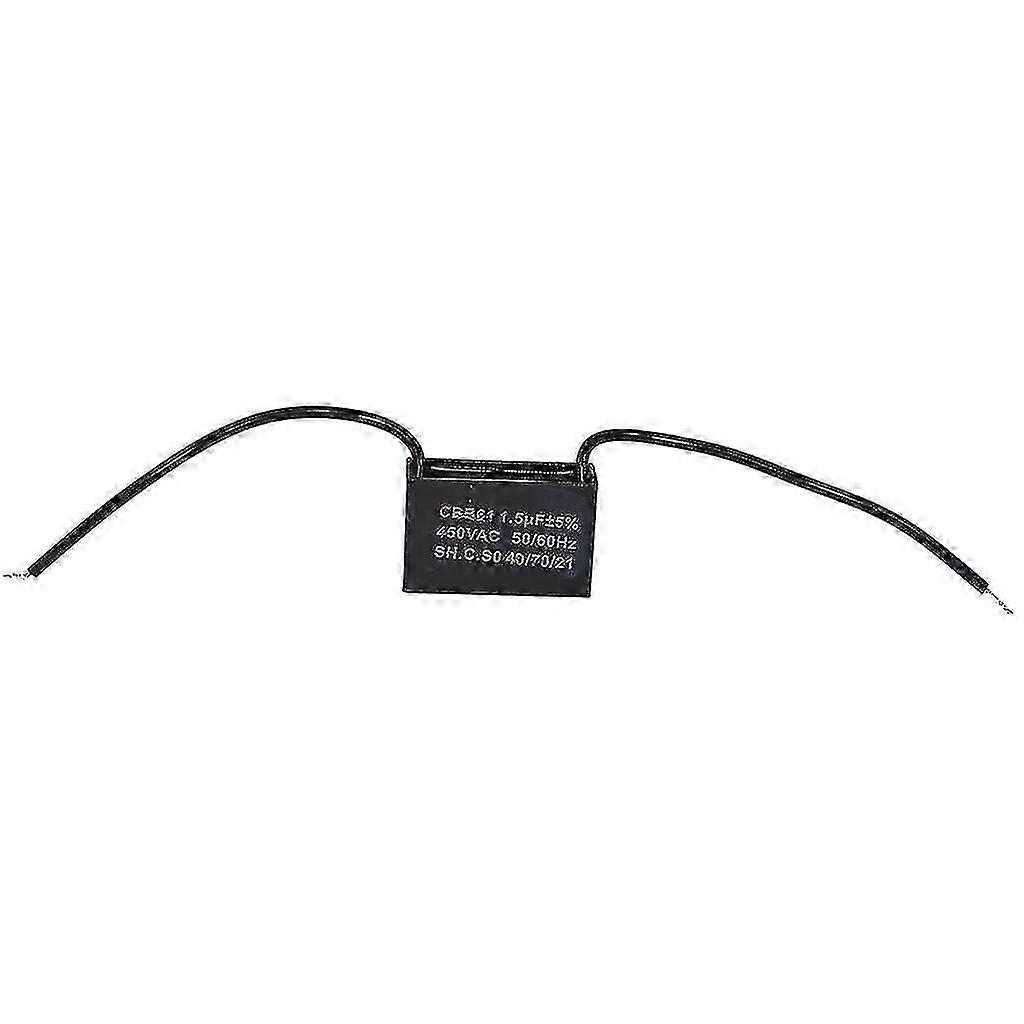 Universal Ac Motor and Fan Capacitor, 1.5uf/1.5mfd with Wires, 450v