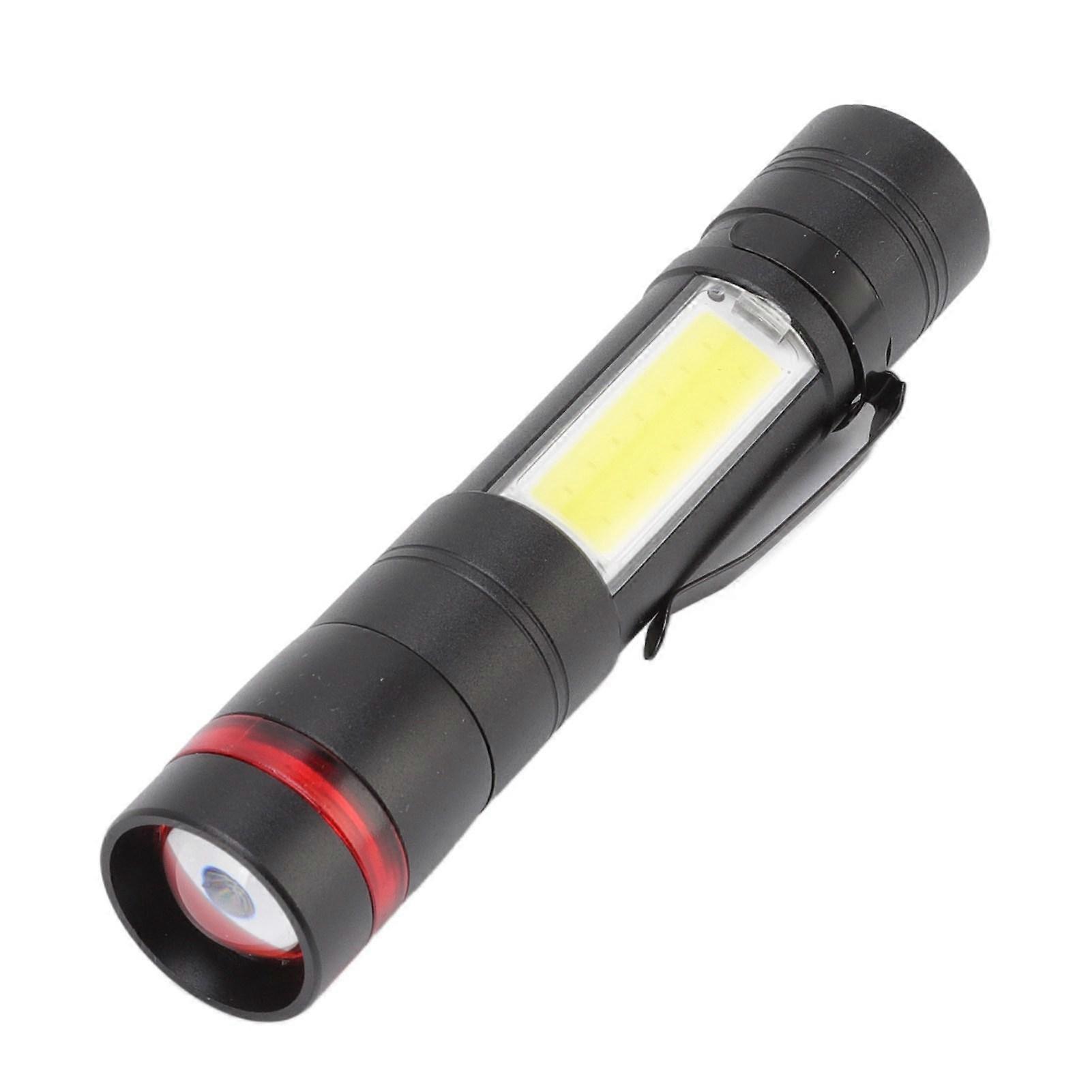 LED Flashlight Multifunction Highlight Telescopic Zoom Rechargeable Waterproof Mini Flashlight for