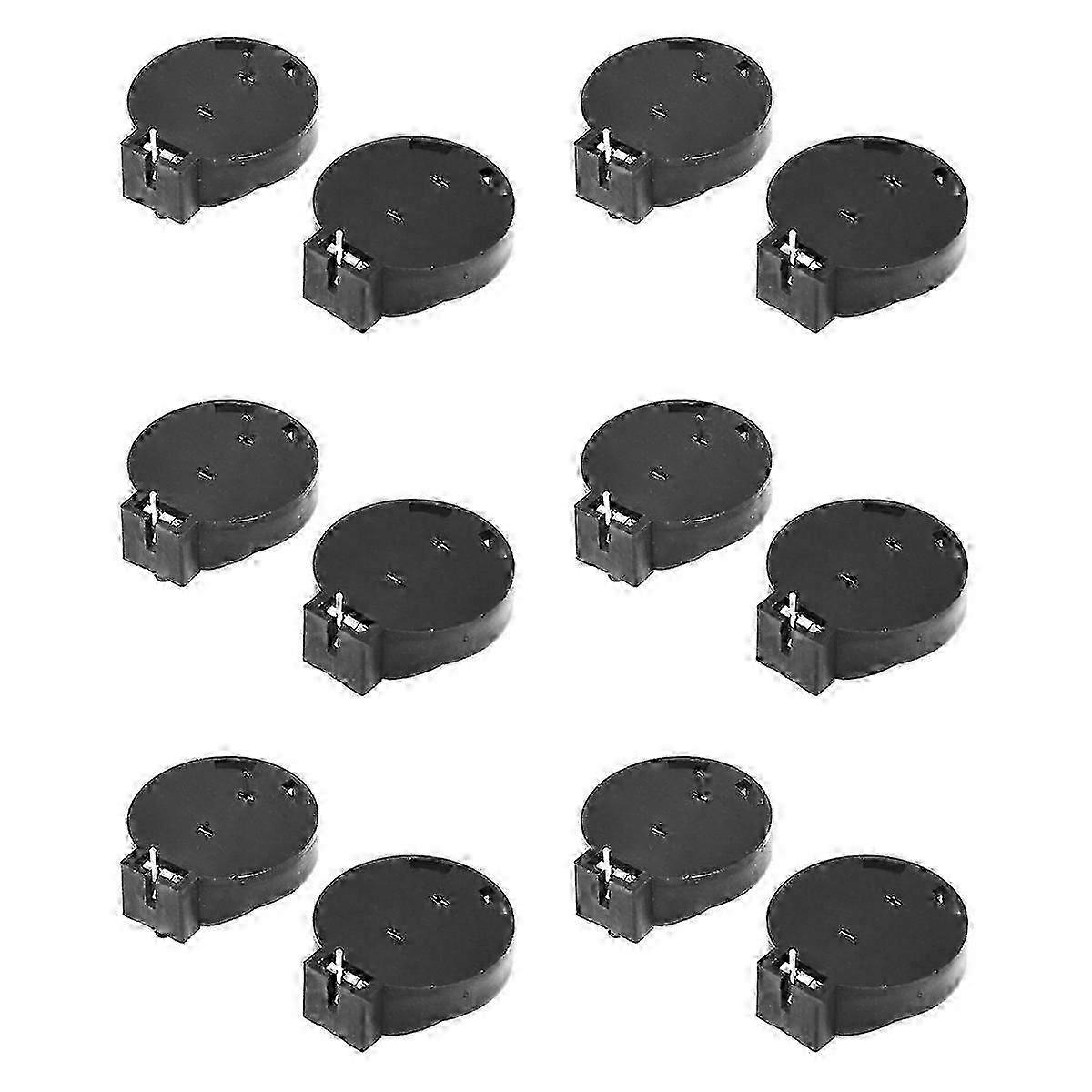 12 Pcs CR2450 Coin Cell Button Battery Socket Holder Case 2 PinsHwy