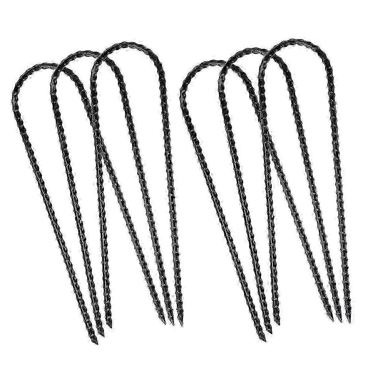 Trampolines Wind Stakes Heavy Duty U Shape Trampoline Stakes Ground Anchors with Sharp End for Camp