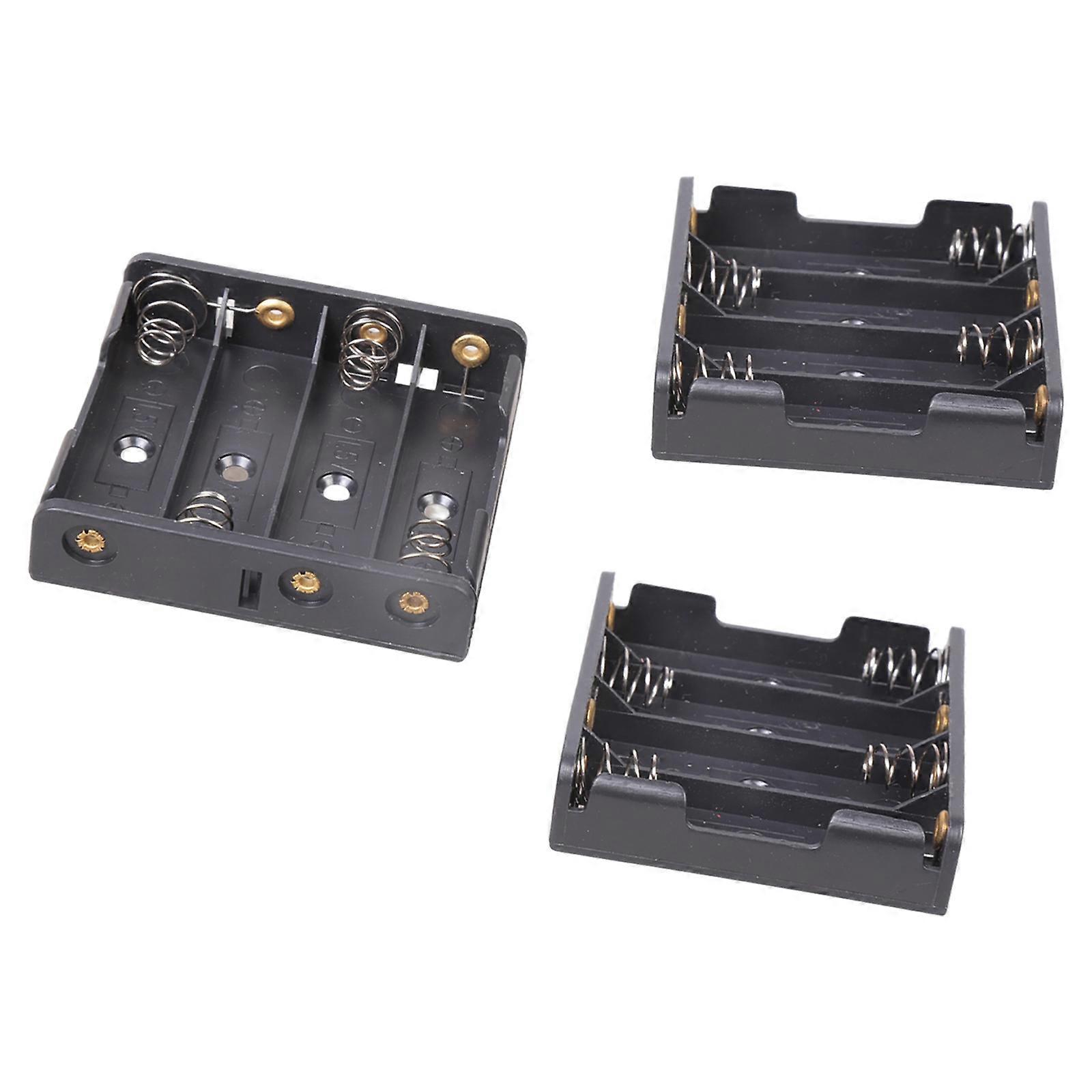 Multipurpose 2A Battery Holder Plastic Metal Structure Solder Friendly Terminals For Customs Circuits Multicolor