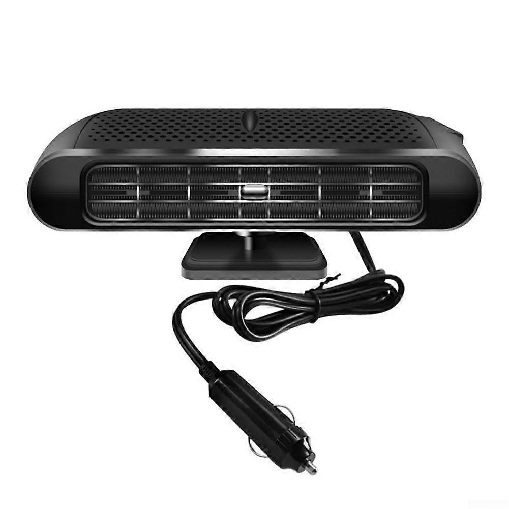 12V 120W Auto Heater And Defogger Dual Heating And Cooling 360 Degree Heat Circulation Windshield Demisting Black Silver
