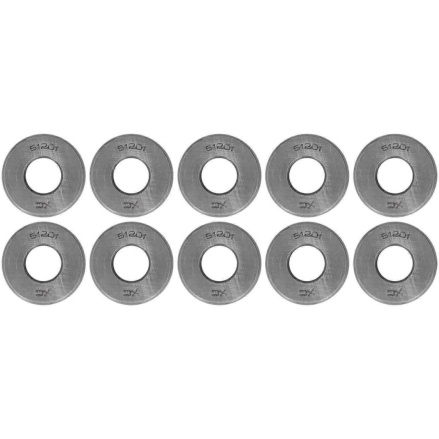 10Pcs Thrust Ball Bearing Single Direction Accessory Replacement Set Kit for Equipment51201