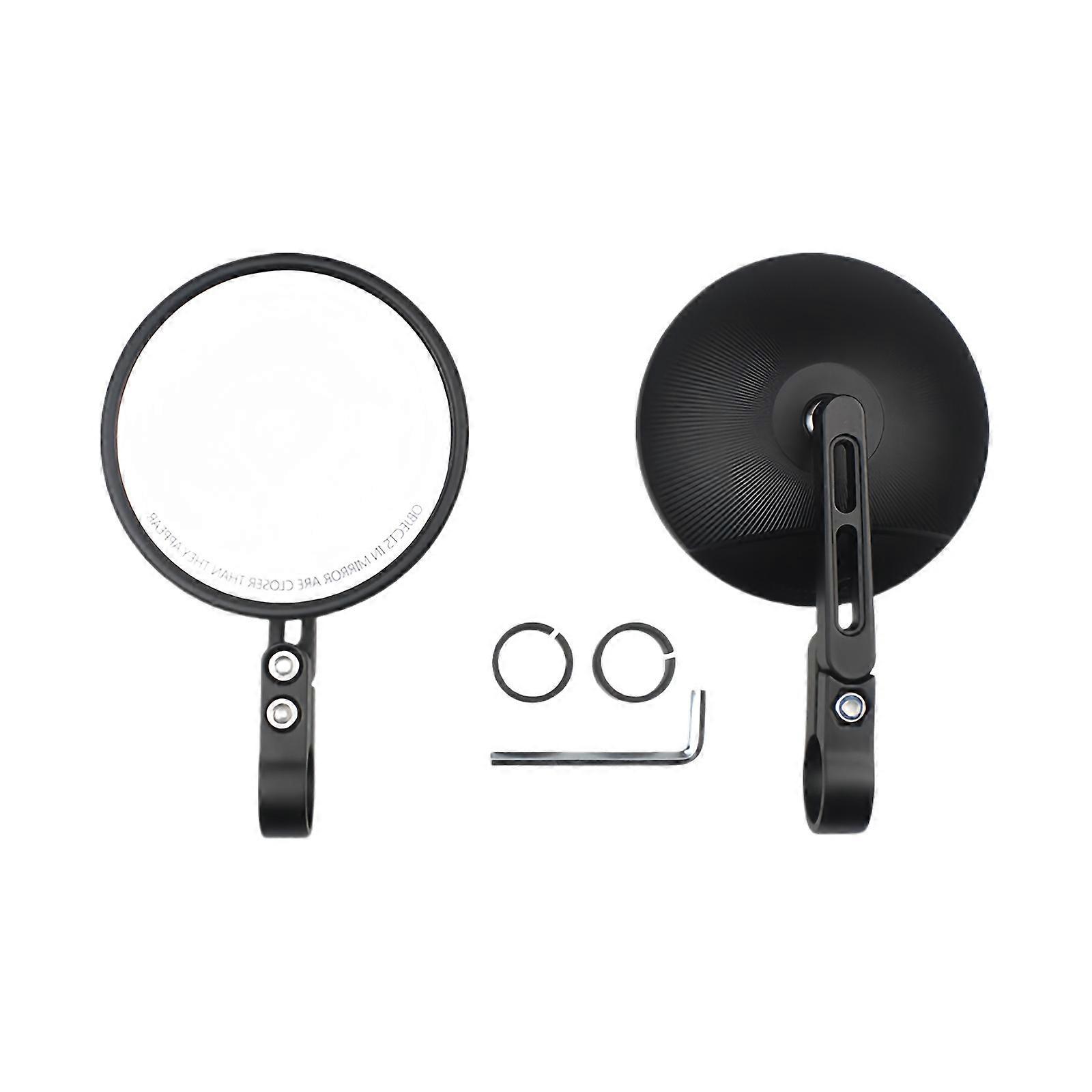 Universal Motorcycle Rearview Mirror with 360 Degree Rotation Mechanism Enhancing Visibility for Most Handlebar Sizes Multicolor