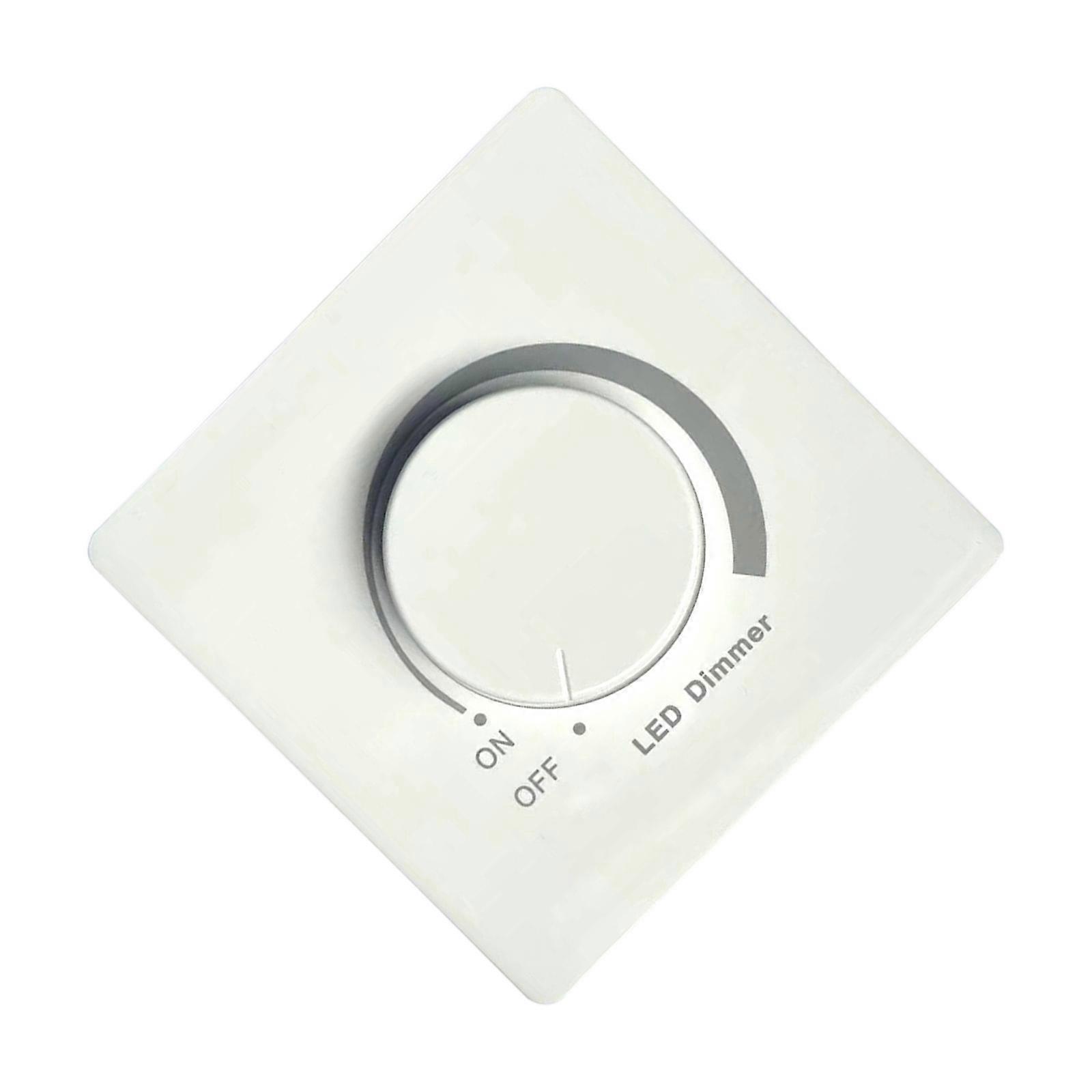 Variateurs LED 300W Variateurs Bouton rotatif Variateurs Solution d’éclairage à intensité variable Contrôleur réglable Facile à utiliser Blanc