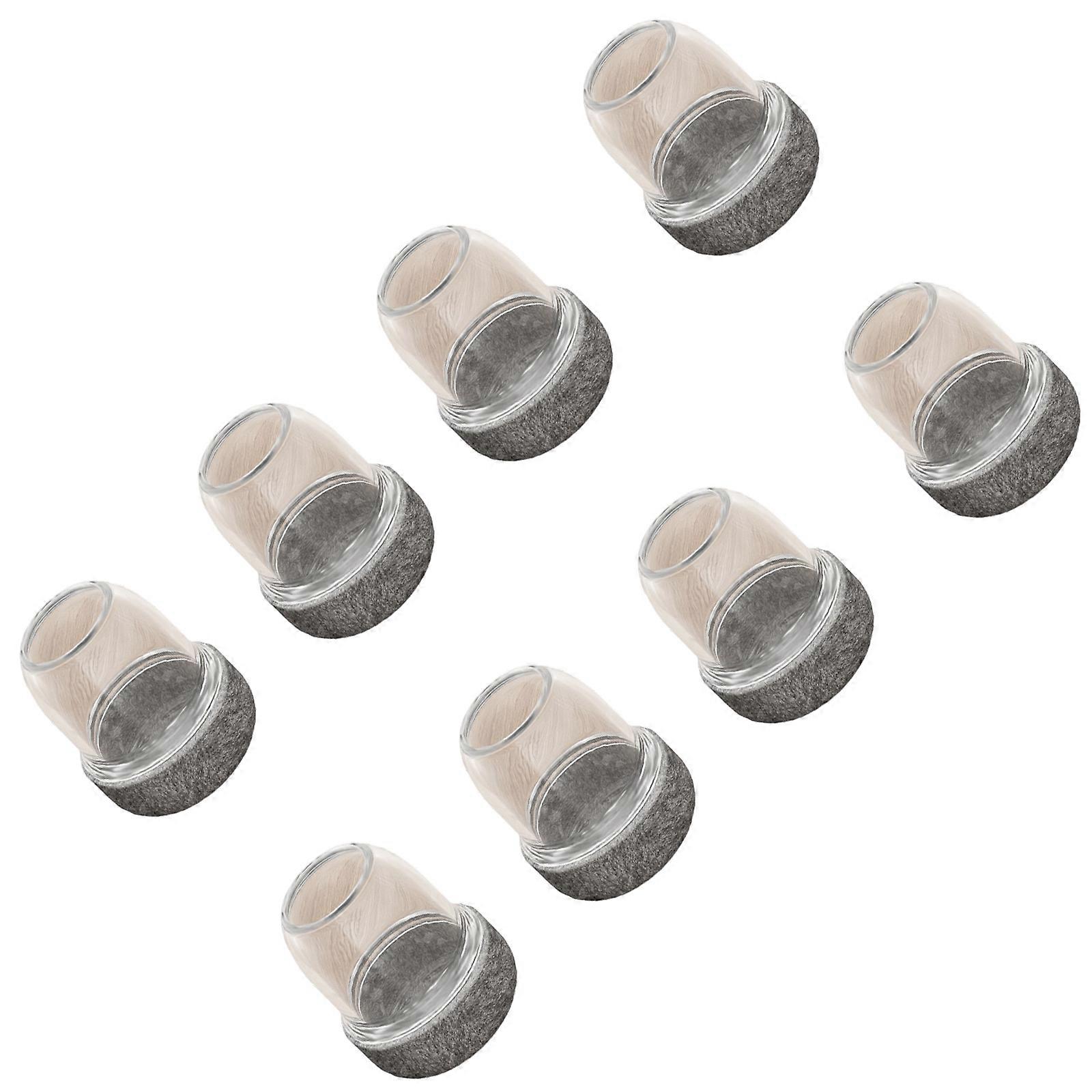 Scratch Proof Stool Leg Mattresses Quiet Not Slip Floor Protectors TPE Perceived Substance Simple 8 Part Furniture Guards Multicolor