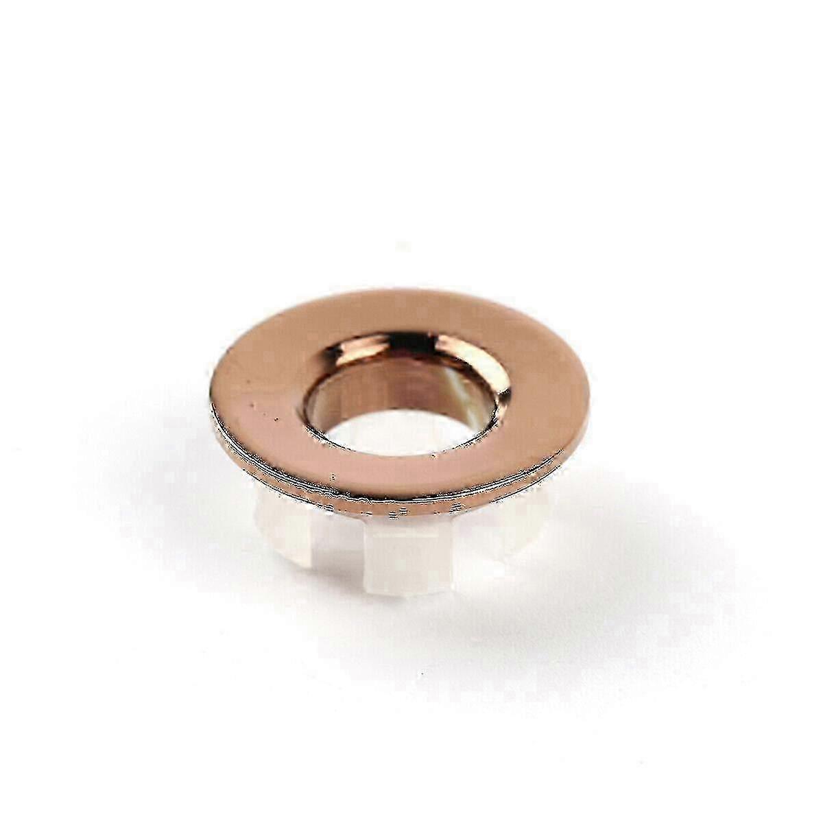 2pcs Bathroom Basin Sink Spares Round Overflow Ring Chrom Hole Cover Insert