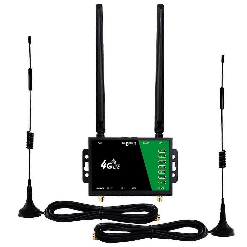 CPE Wifi 4g Industrial Wireless Router,Sim Card Slot,Portable Mobile Access Point,300mbps External Antenna,32 Users EU