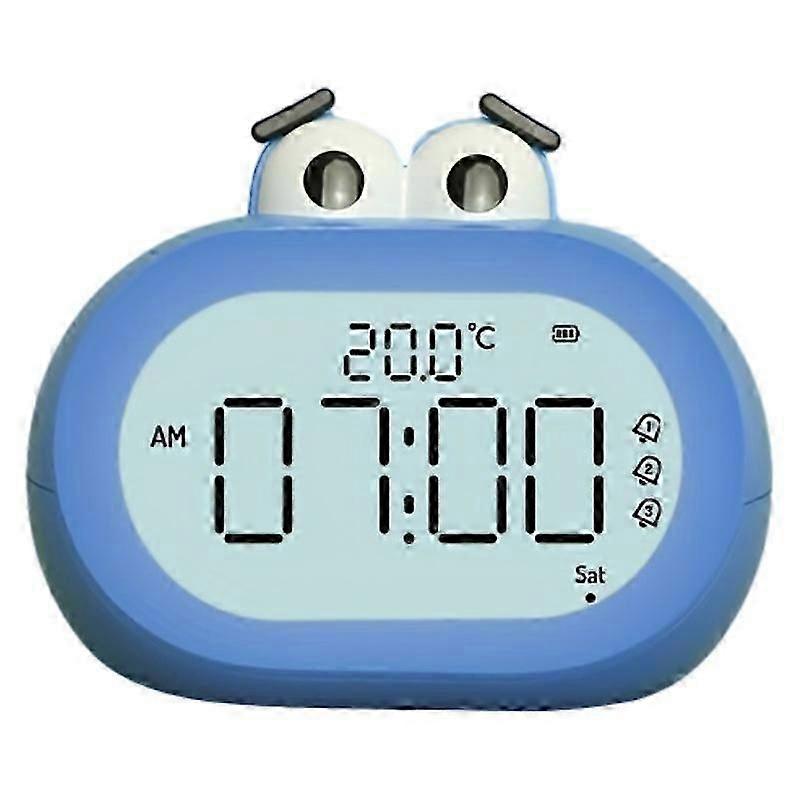 Compact Big Mouth Alarm Clock with Snooze Function and Bright LED Display for UK Homes