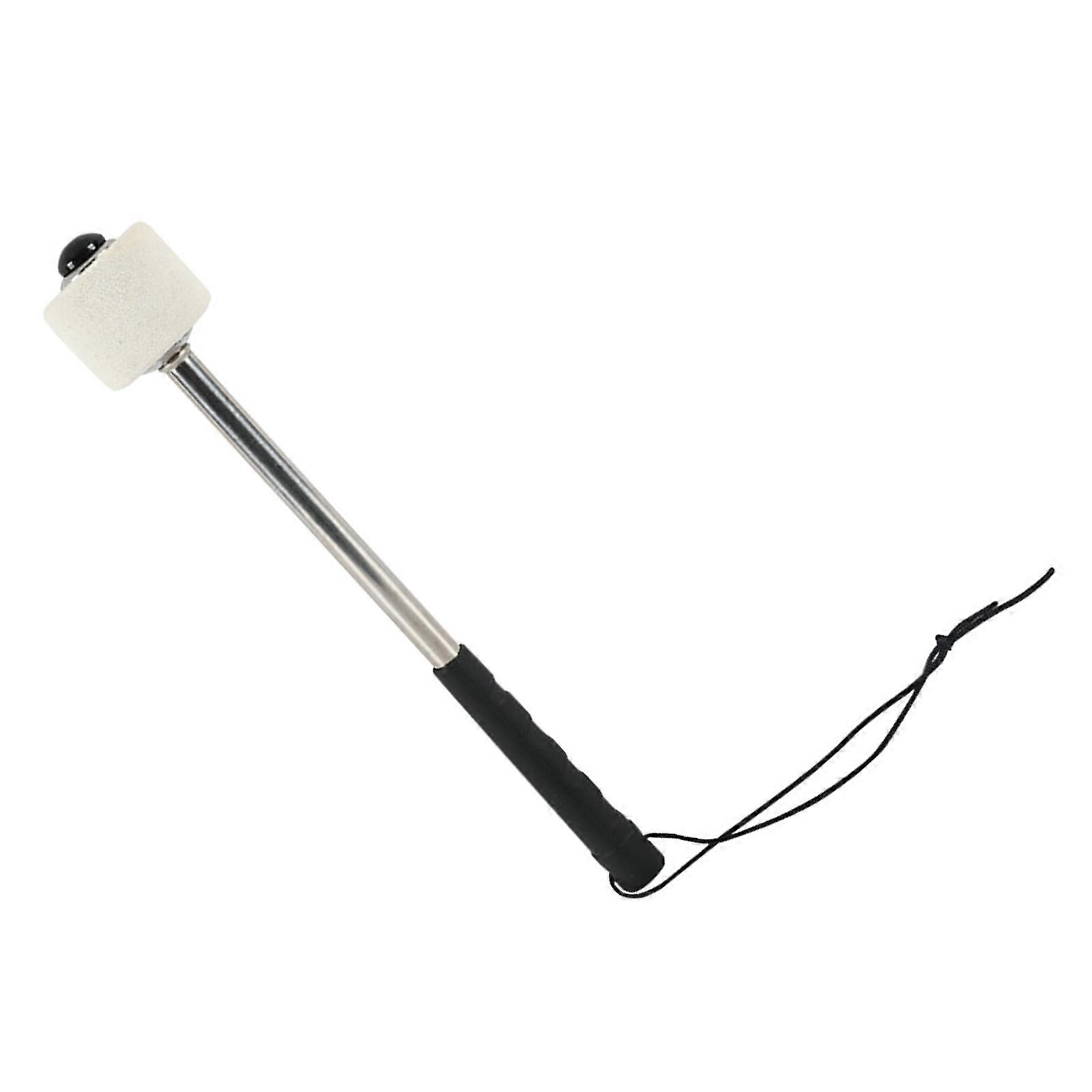 Snares Durm Hammer Nonslip Percussion Sticks Drumsticks Wool Felt Drum Stick with Stainless Steel Handle Enduring Multicolor