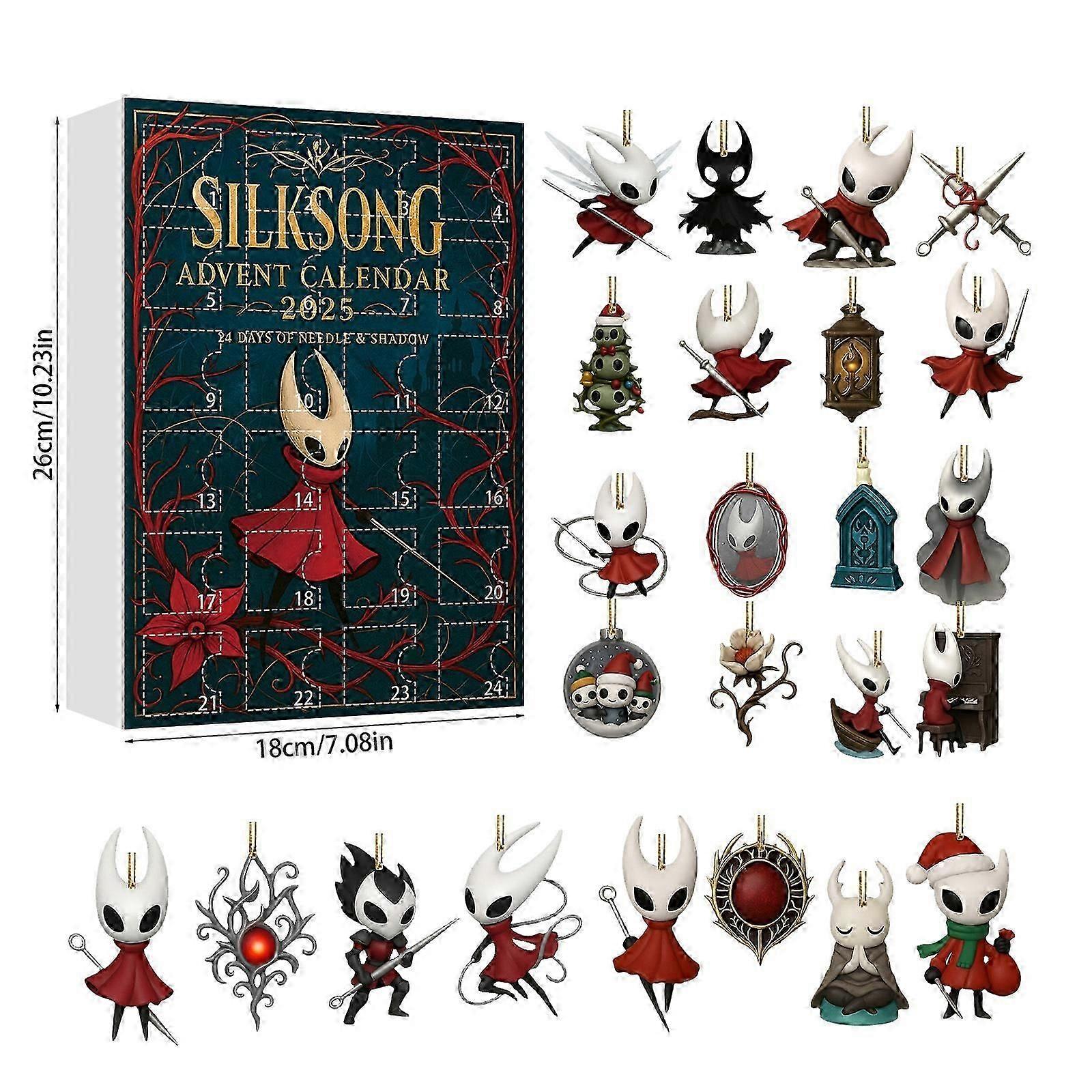 SILKSONG ADVENT CALENDAR 2025 Christmas Advent Calendar Blind Box Christmas Tree Ornament