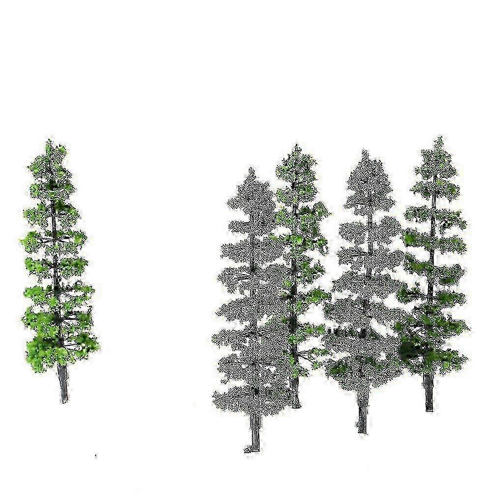 10 Pcs Model Fir Tree Plastic Miniature Landscape Scenery Train Railways Mini Layout