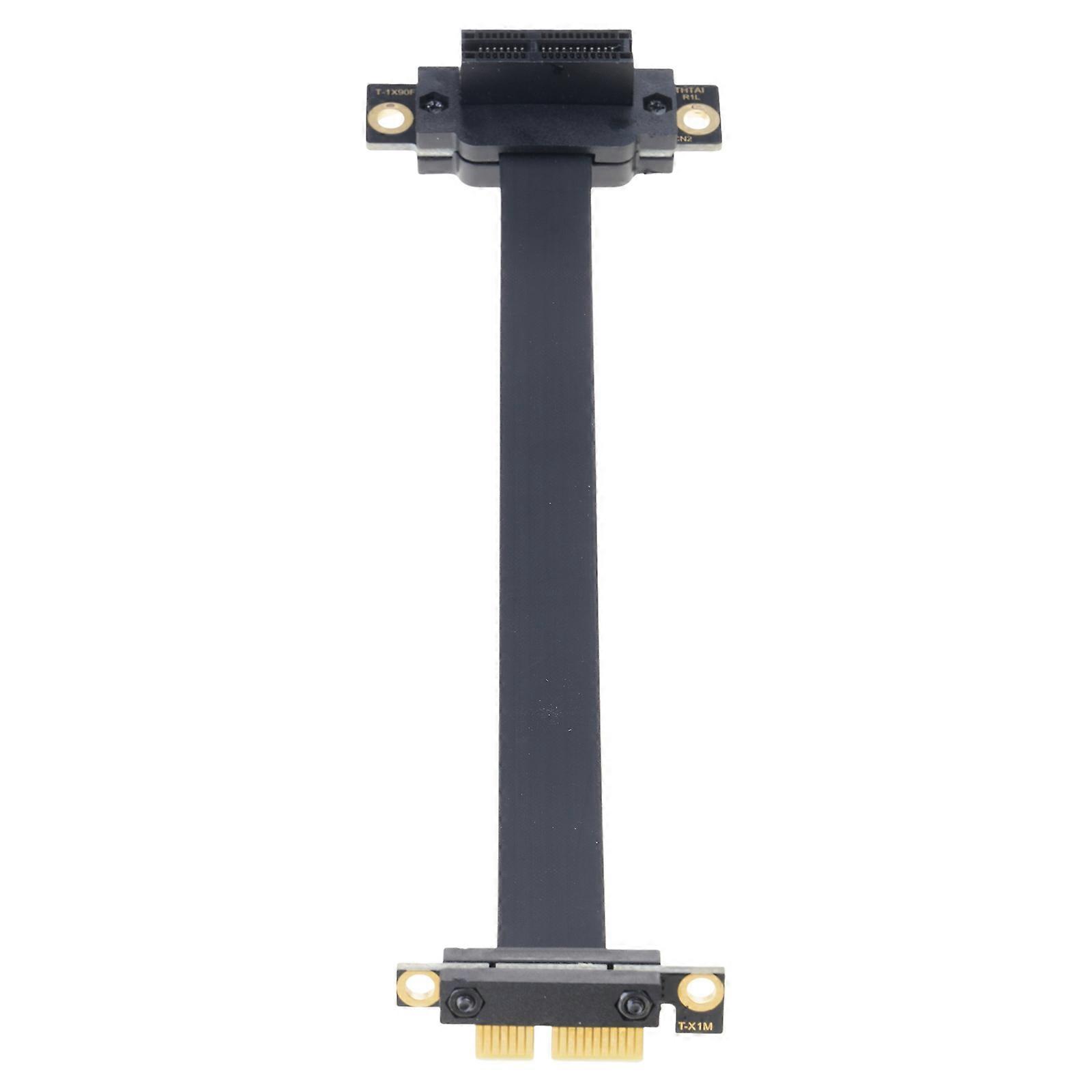 PCI-e PCI Express 36PIN 1X Extension Cable Dual Vertical 90°Right Angle Direction Connector for 1U 2U ATX/BTX-Chassis Multicolor