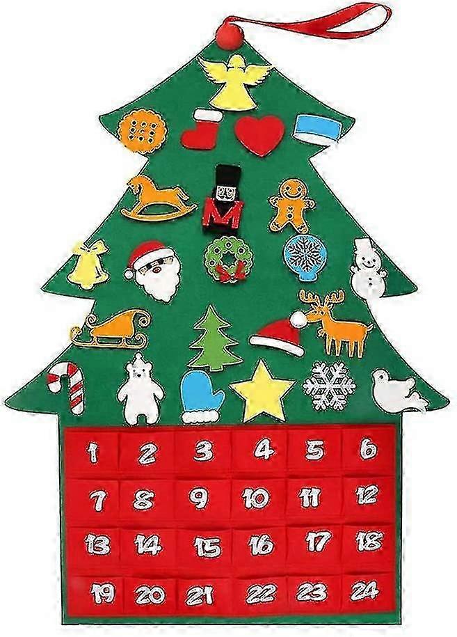 Christmas Tree Advent Calendar with DIY Ornament Pendants