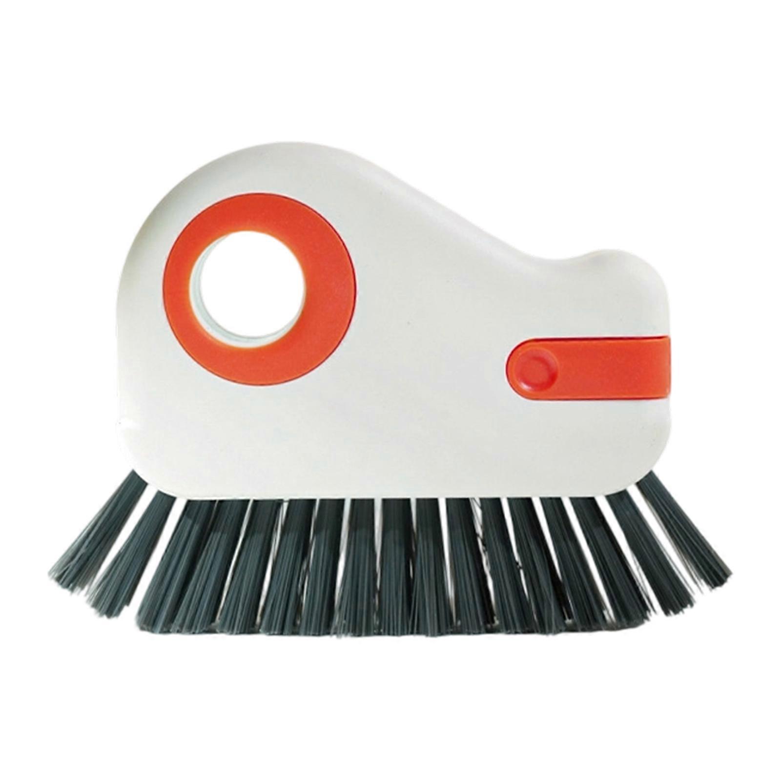 Multipurpose Window Scrubber Tool With Hanging Hook Double Front Cleaning Capacity Heavy Type PP Component Build  Orange