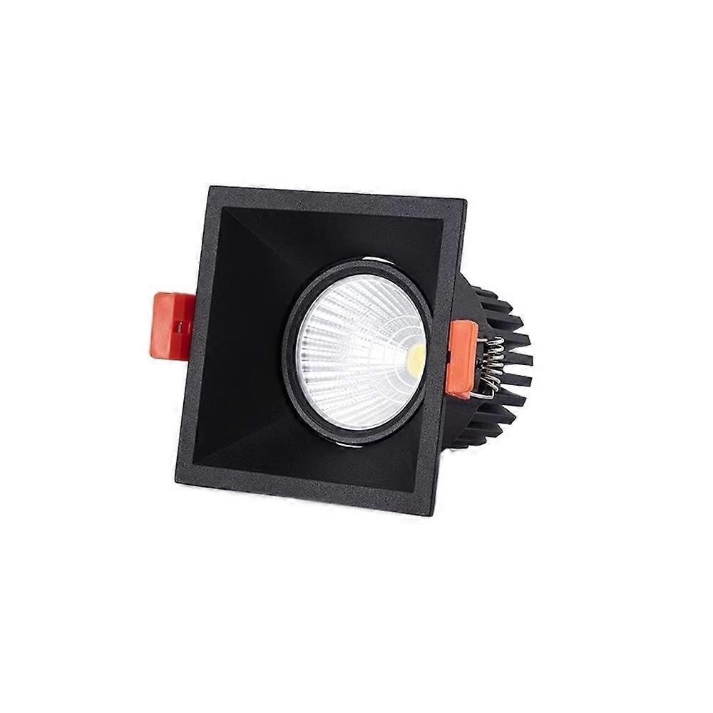 LED Ceiling Spotlight AntiGlare Energy Saving COB Recessed Downlight Square 3W12W for Home
