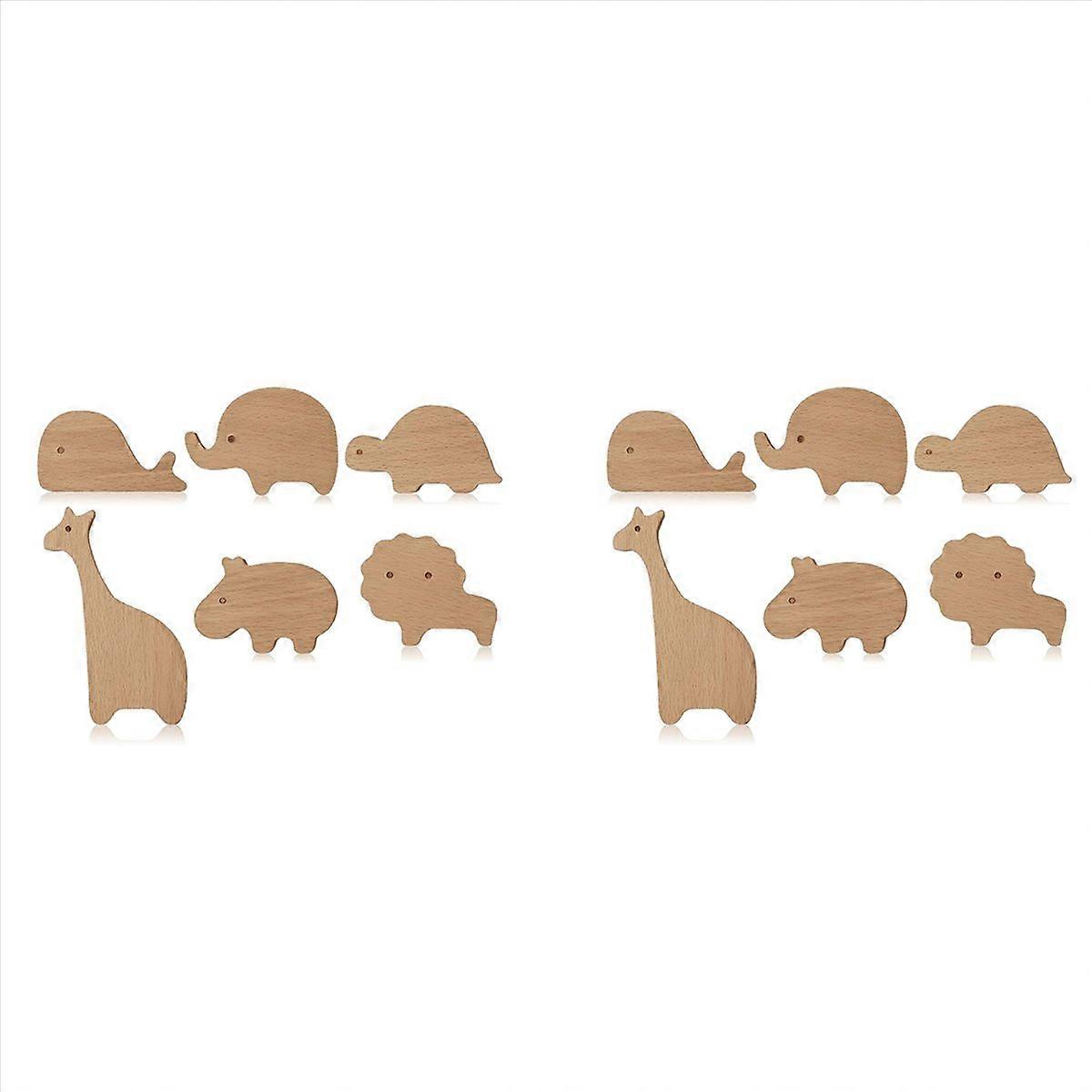 Wooden Animal Cabinet Knobs Decorative Dresser Knobs with Screws