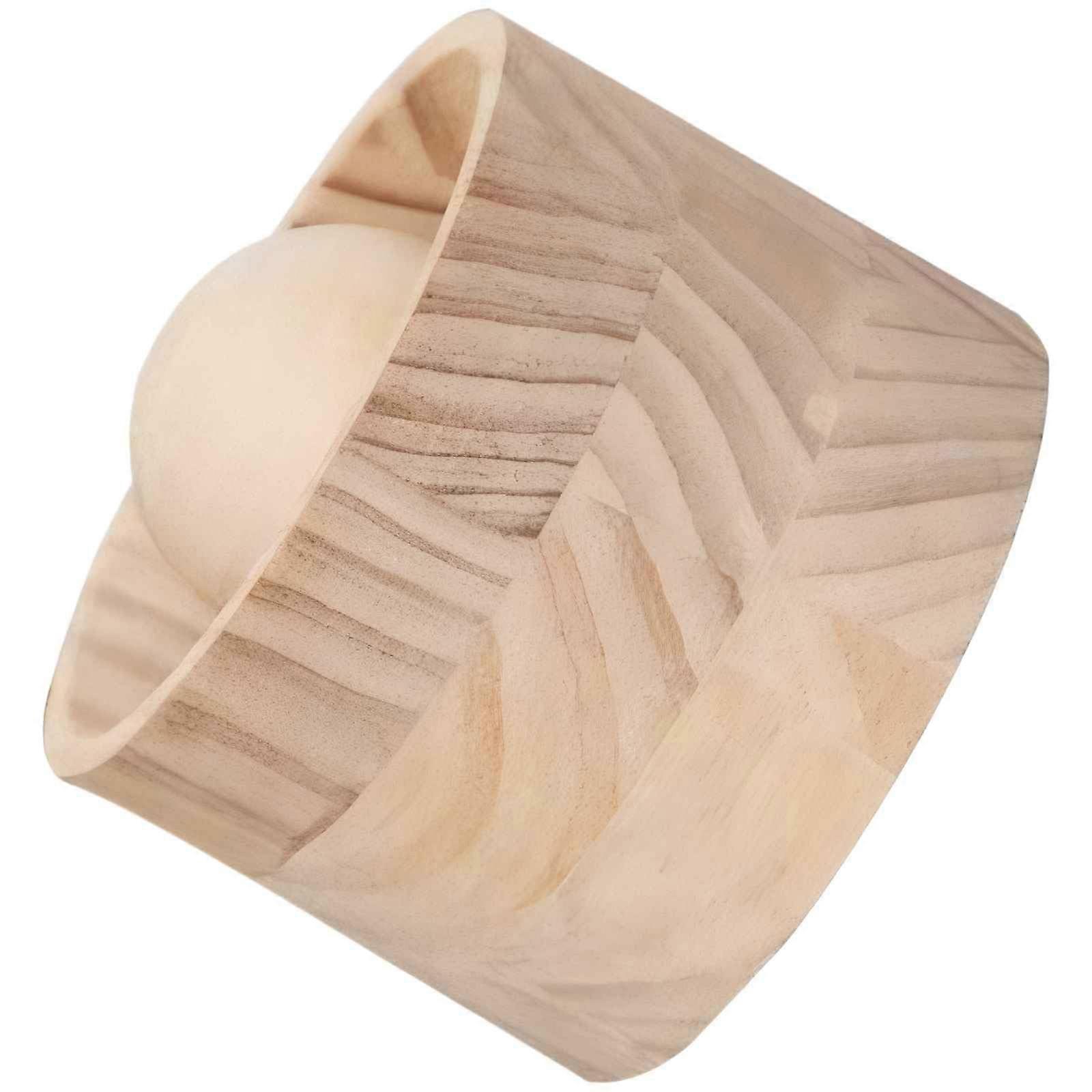 Wooden Rolling Pin for Dumpling Wrappers with Ergonomic Grip, Durable Solid Wood for Pastry