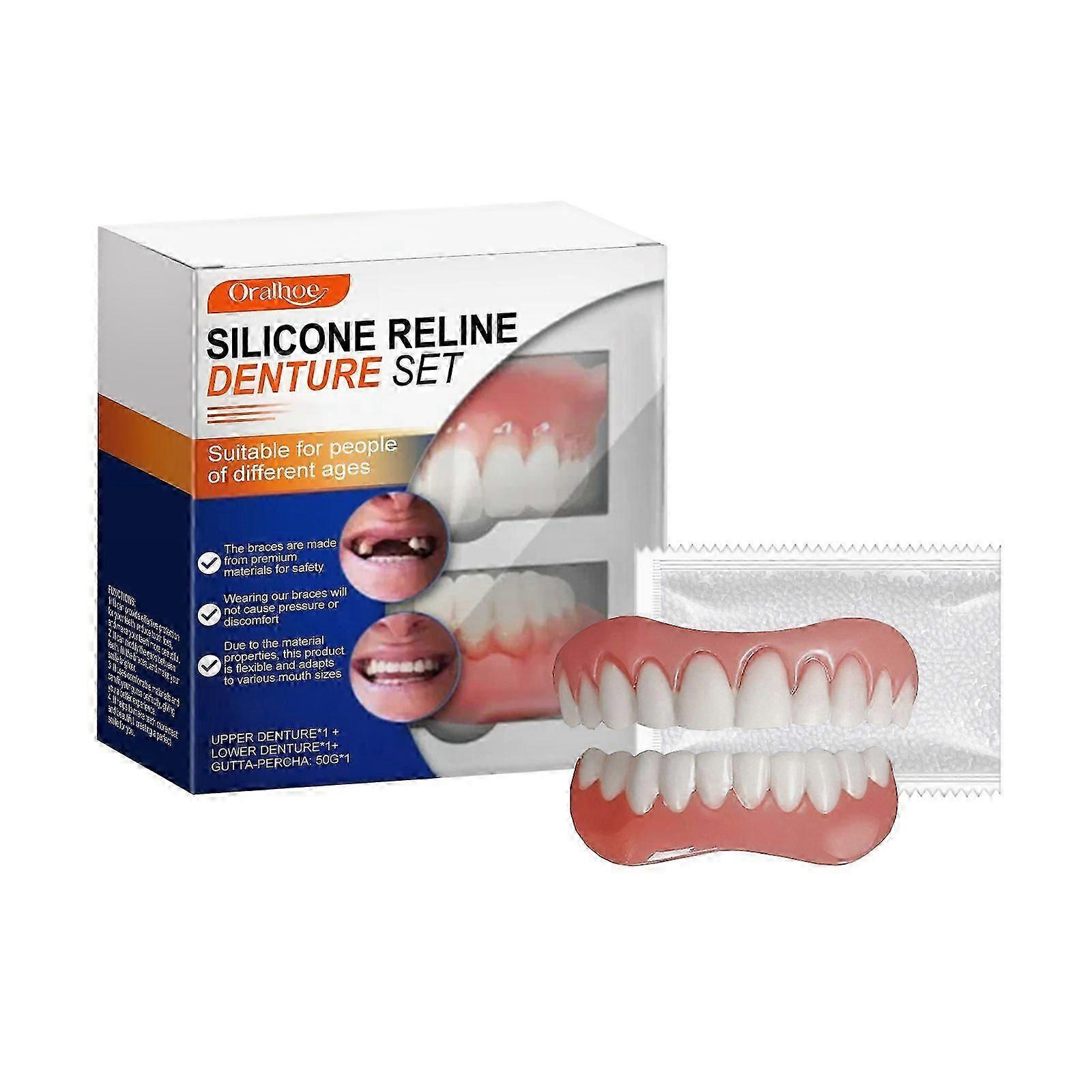 Smile Enhancement Denture Kit with Easy Adjustment and Comfort Modification Tools