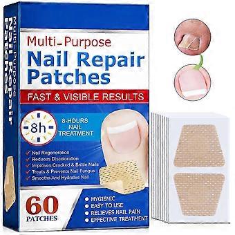 Parches reparadores de uñas extrafuertes - Tratamiento impermeable y transpirable para hongos en las uñas y uñas quebradizas xj1