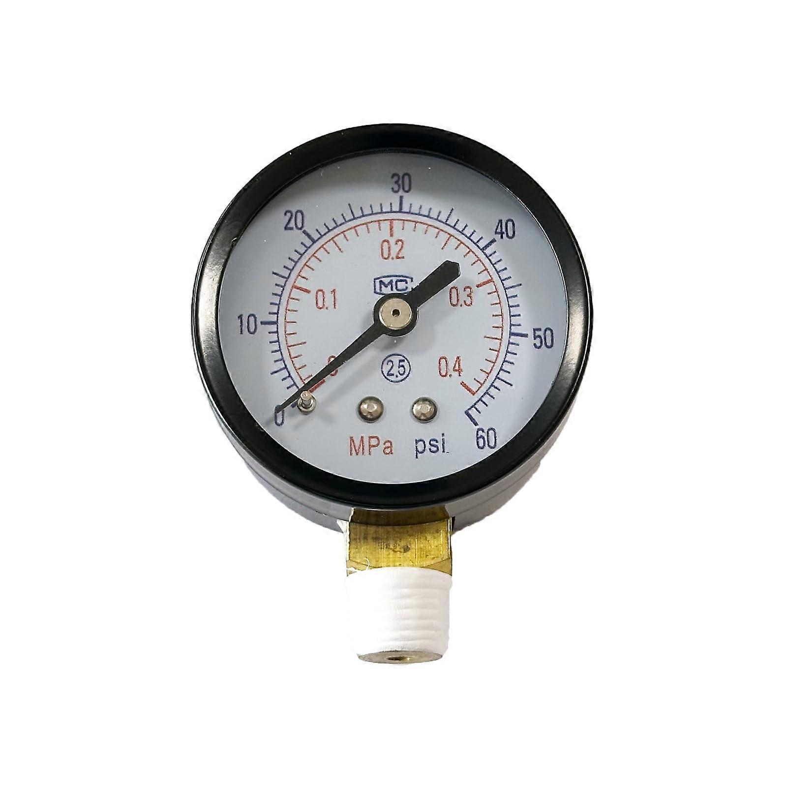 Swimming Pool Pressure Gauge 060 PSI for Sand and D.E. Filters, Accurate Dual Scale Display