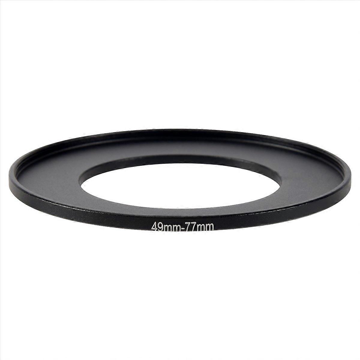 Kameraobjektiv-Filter Step-Up-Ring 49mm-77mm Adapter Schwarz