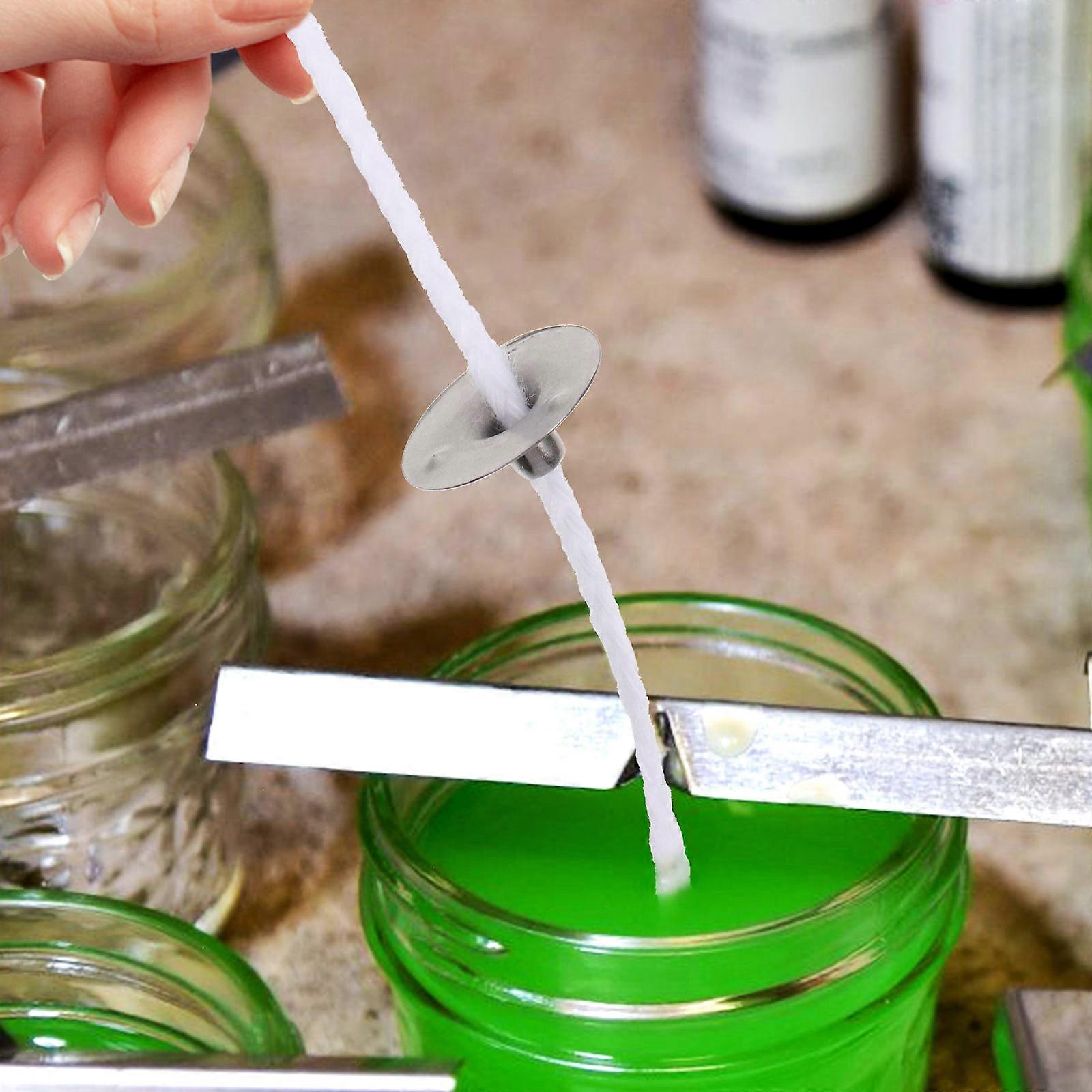 1 Set Kerze Baumwolldochte Öllampe Dochte Kerzendochte mit Kerzendochtbasen