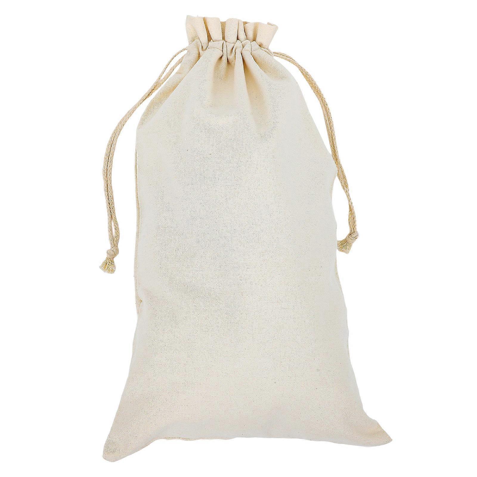 Flour Sack Cloth Cotton Drawstring Bag for Grain Storage