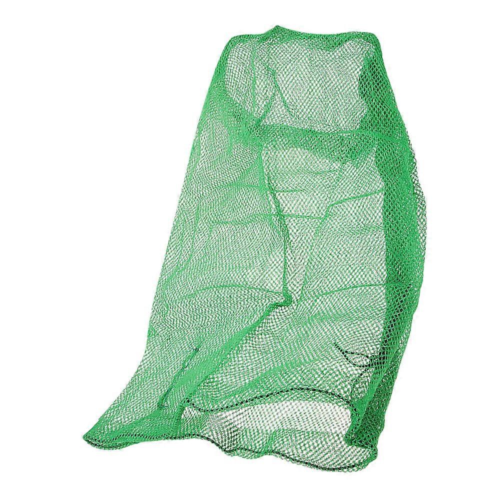 Foldable Fishing Net Bag with Drawstring for Catching Fish and Bait