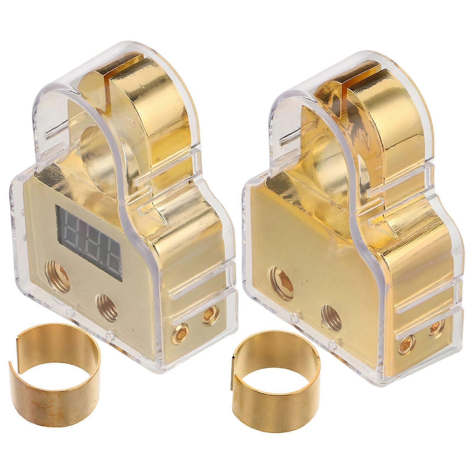 Car Stereo Battery Terminal with Display Function for Car in 1Set