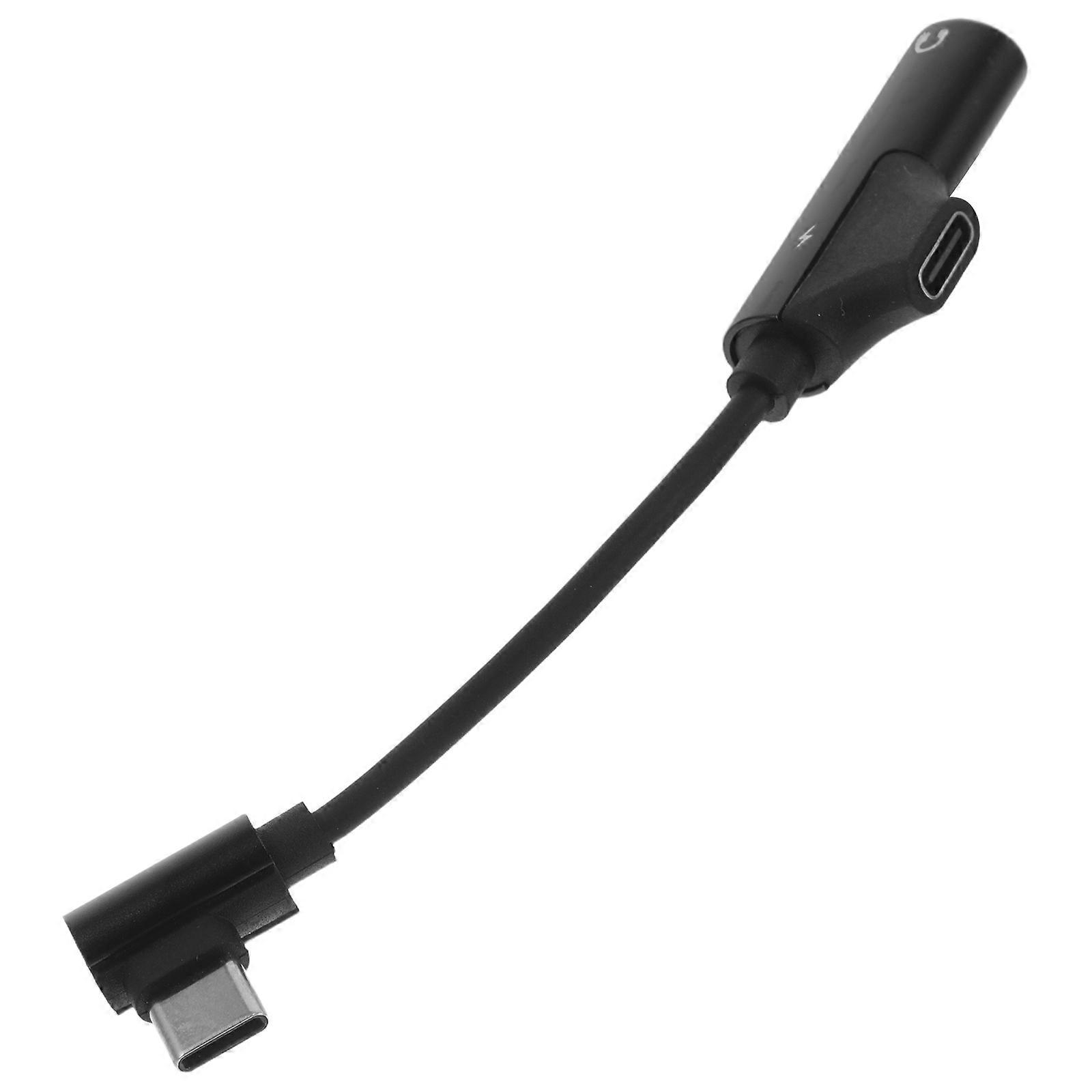 Type-C to 3.5mm Audio Adapter Cable with Charging Port