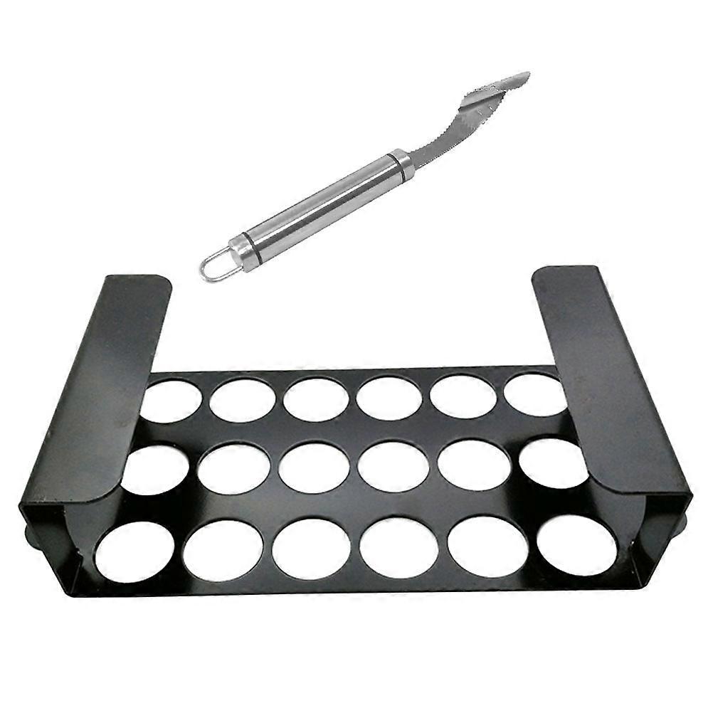 Silver Pepper Grilling Rack for Chicken Leg Barbecue 1Set