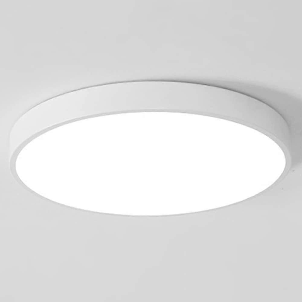 Ultra Thin LED Ceiling Light Fixture Dimmable 3 Color Flush Mount Modern Ceiling Lamp White 19.7in