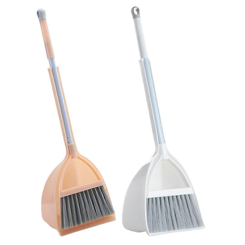 Children Small Broom Dustpan Set for Cleaning Use with 4Pcs Lightweight Tools