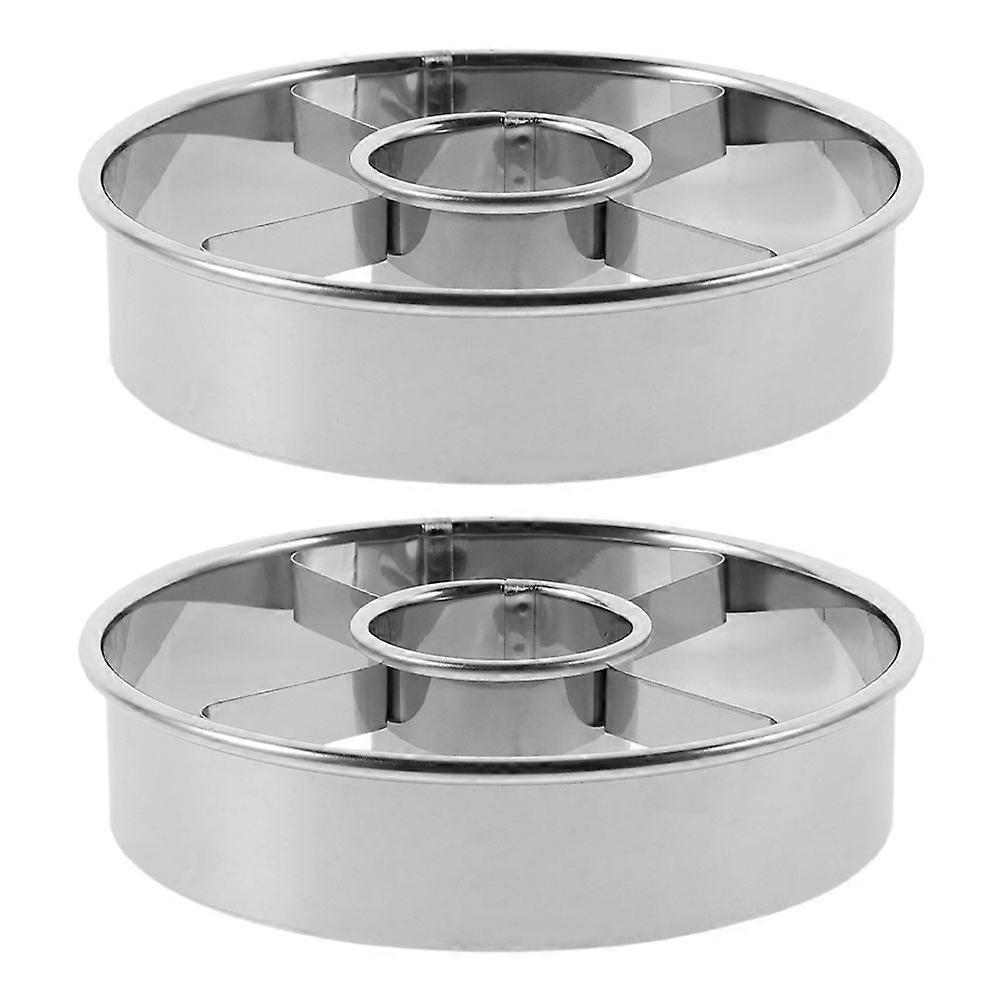 2Pcs Stainless Steel Doughnut Mold for DIY Reusable Baking Cutter Set
