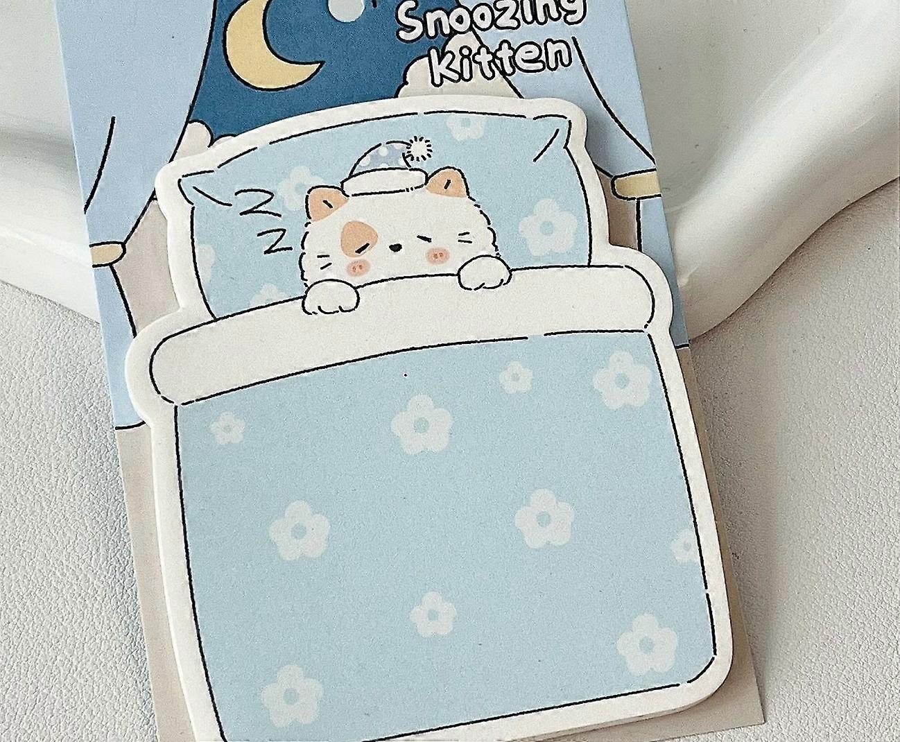 Post It Notes Cloud Diary Cute Cat Illustration Material Shape Multifunctional Sticky Notes Message Memo SAS
