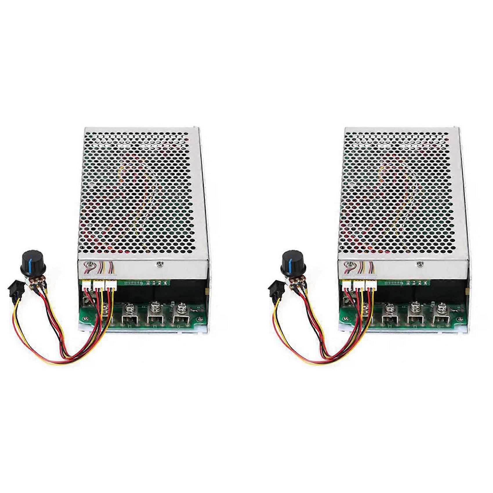 2X DC 10V-50V 5000W 200A DC Motor Adjustable Speed Controller Regulator PWM Reversible Control