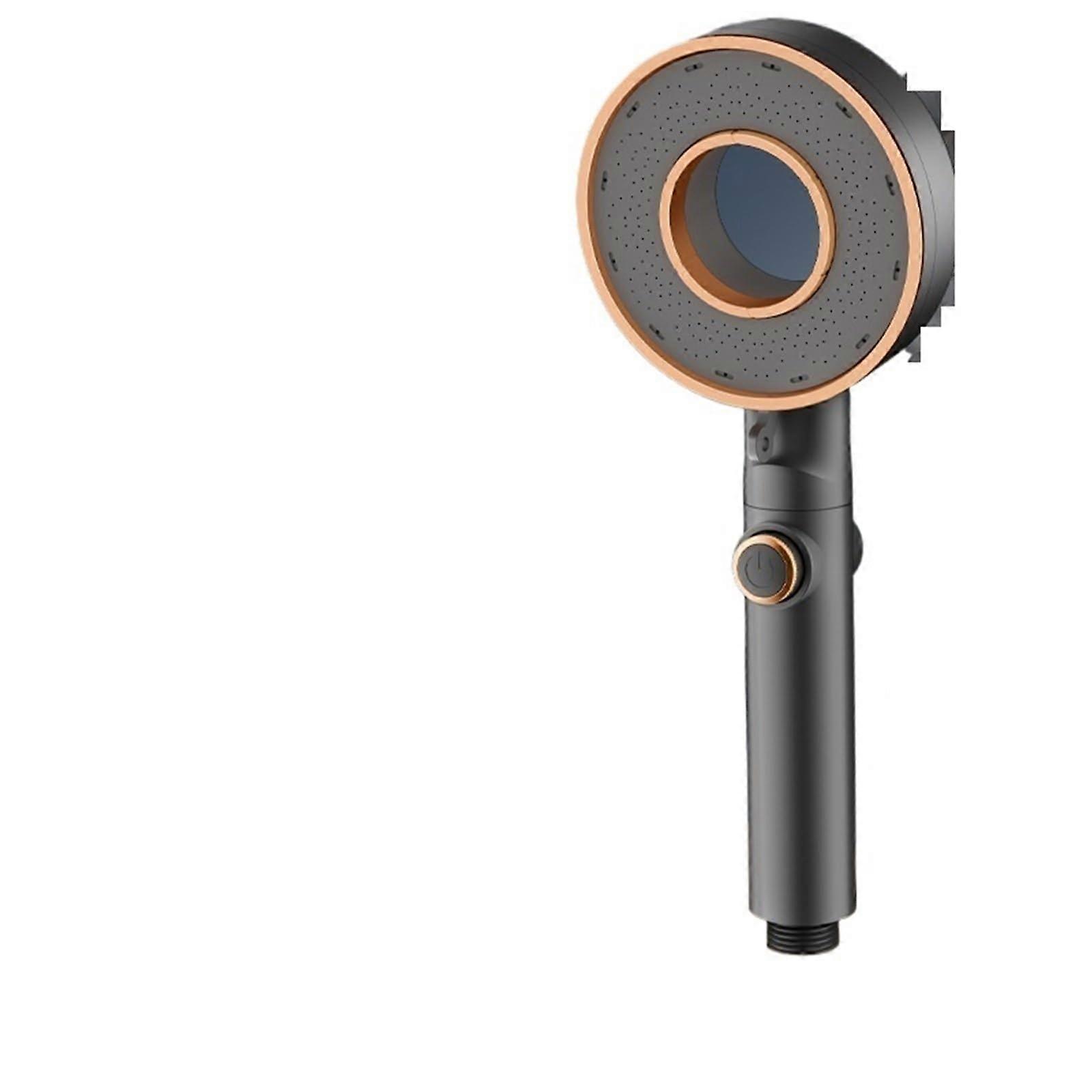 Handheld  Pressure Shower Head with 3 Adjustable Spray Modes Water Saving Design Grey