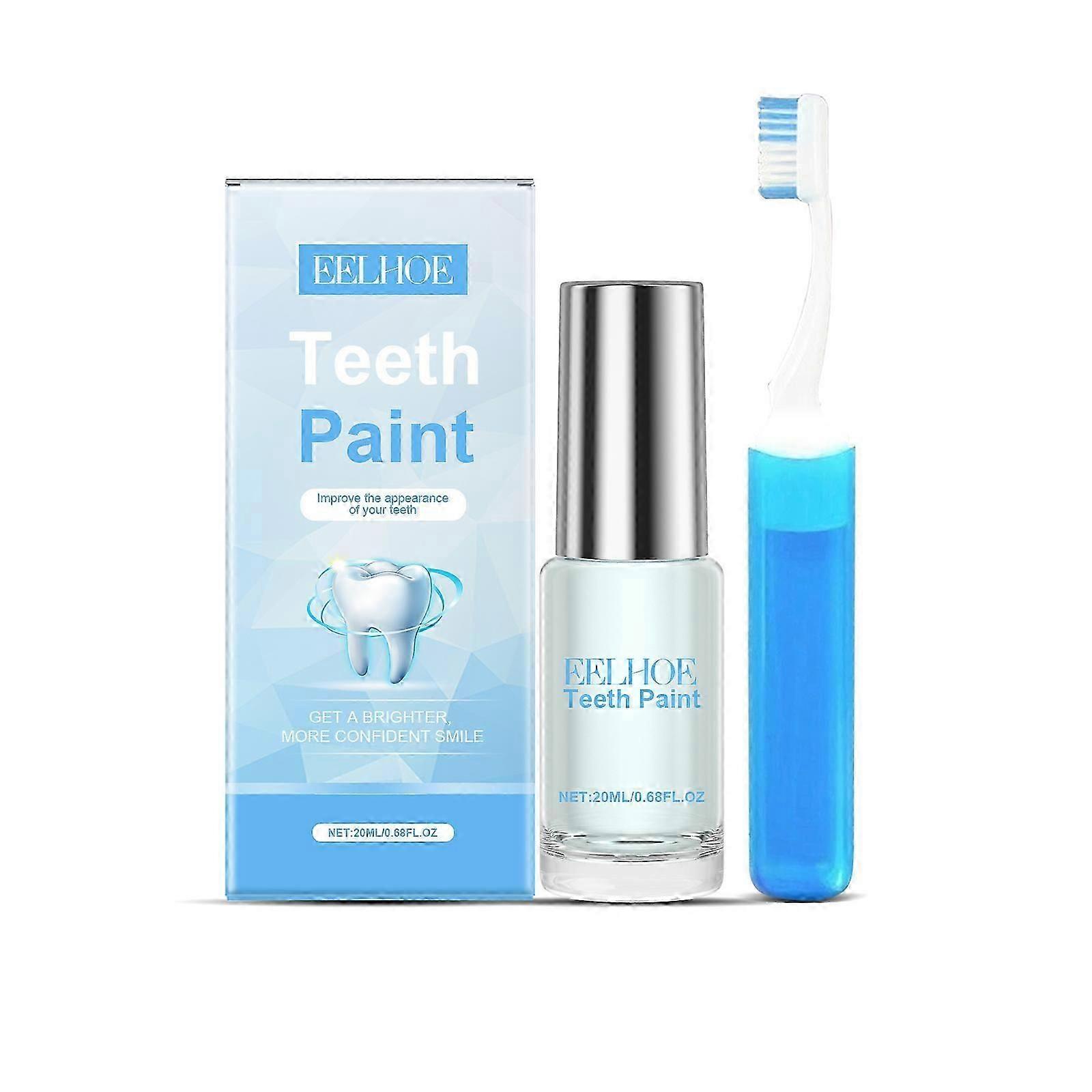 Effective Teeth Whitening Paint Kit - Brighten, Clean & Maintain Shine with Easy Application, Long-Lasting Fresh Breath, Safe Formula with Sodium Fluo