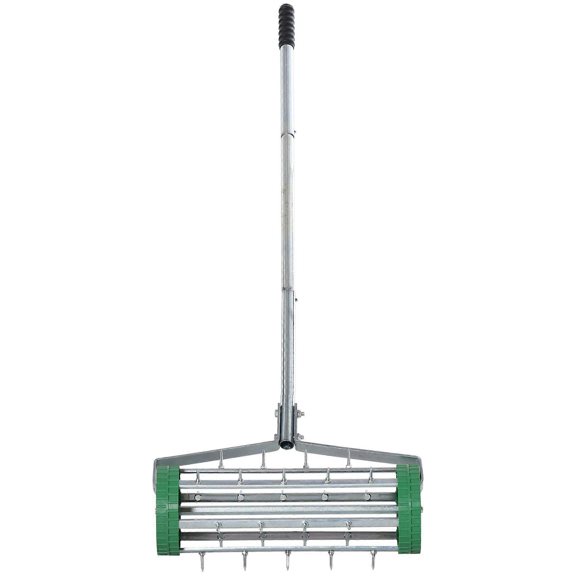 Garden Rolling Lawn Aerator Steel Grass Roller Adjustable