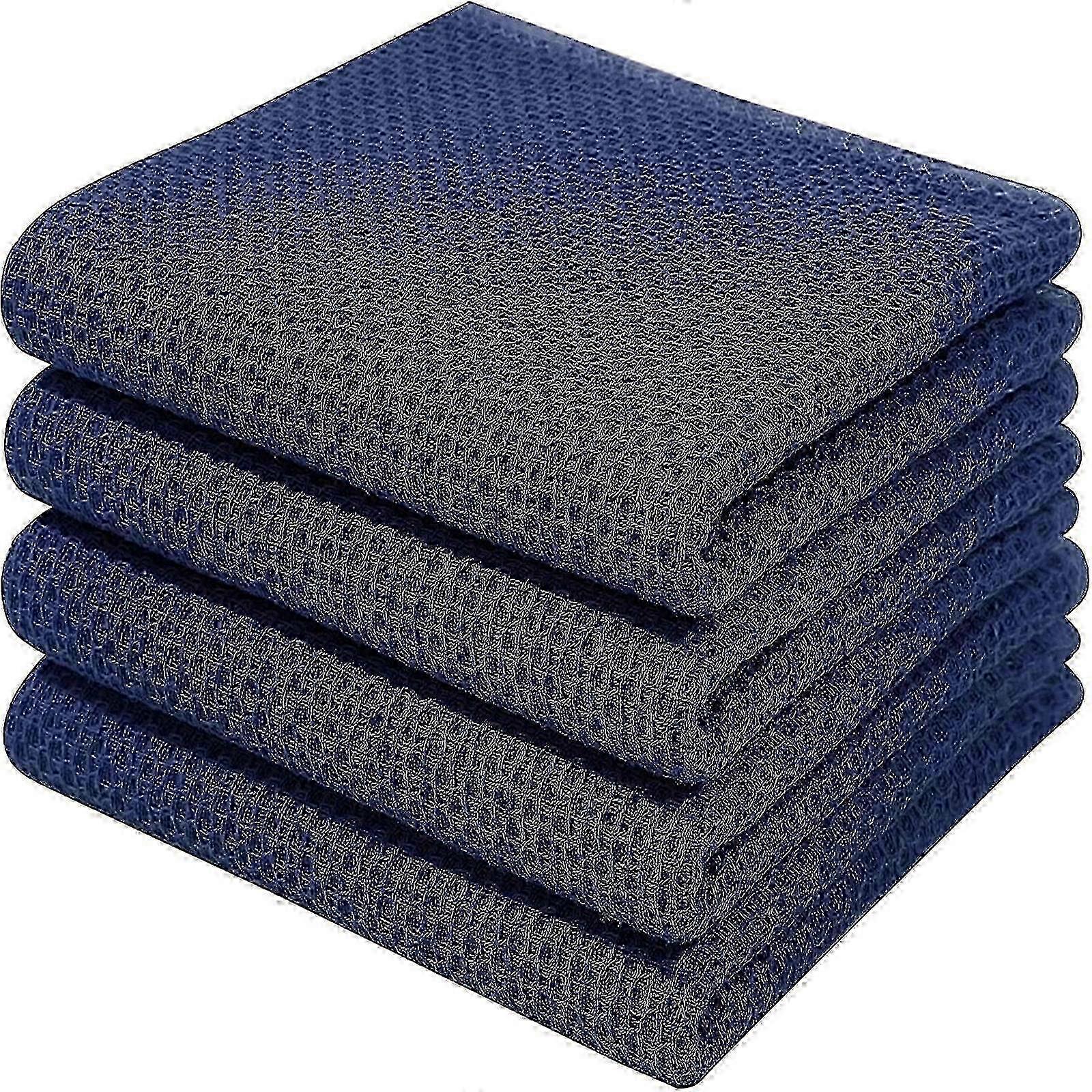 Tea towels for kitchen cleaning, 6-pack absorbent cotton dish cloths