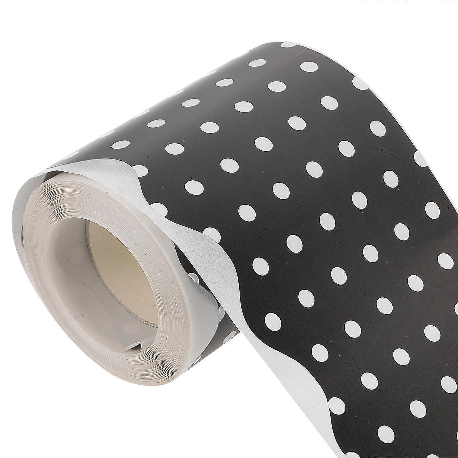 Blackboard Border Trim Wall Decoration Dot Pattern Copper Plate Non-Drying Adhesive 1 Roll