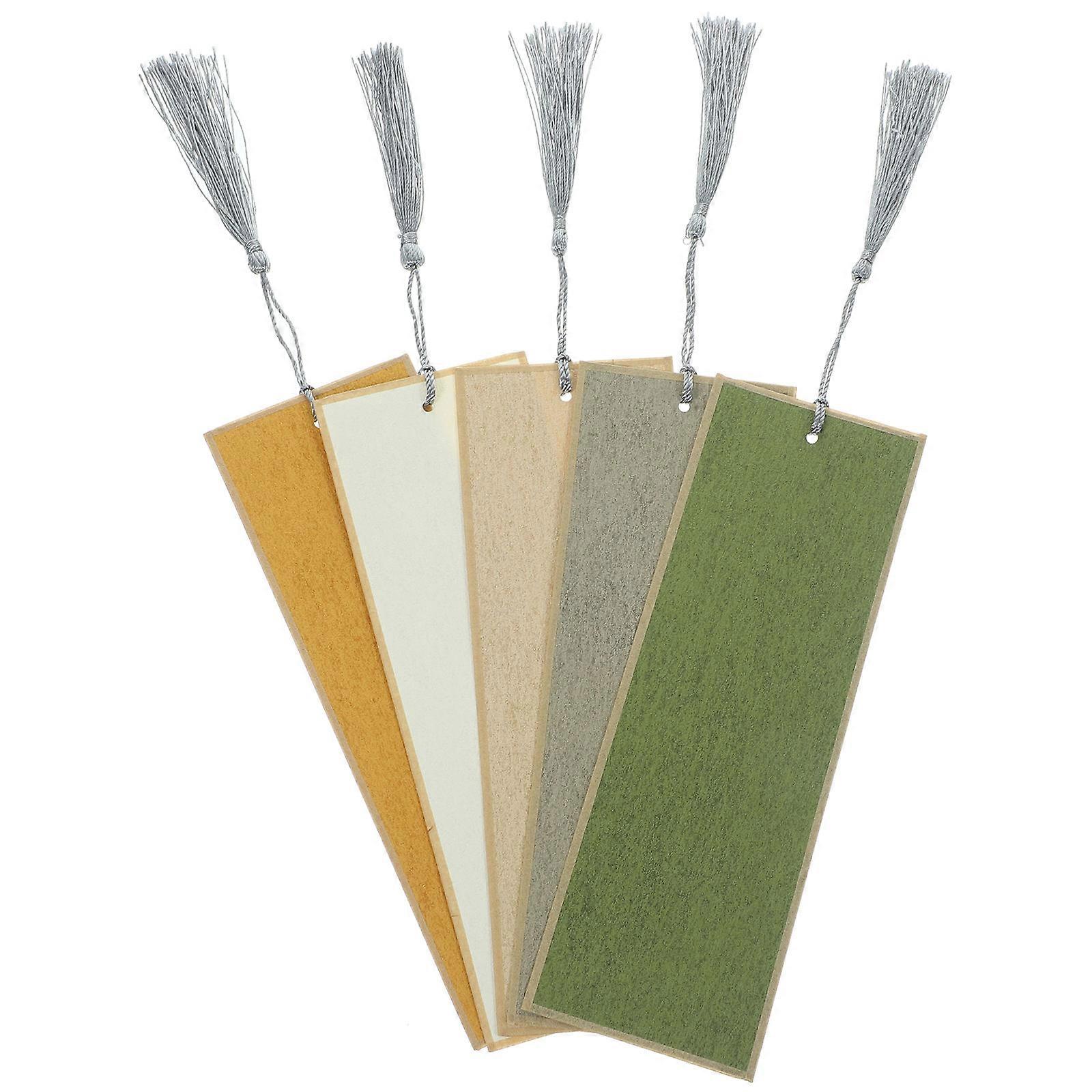 Blank Bookmarks Paper Calligraphy Bookmark for Book Use 5Pcs Set