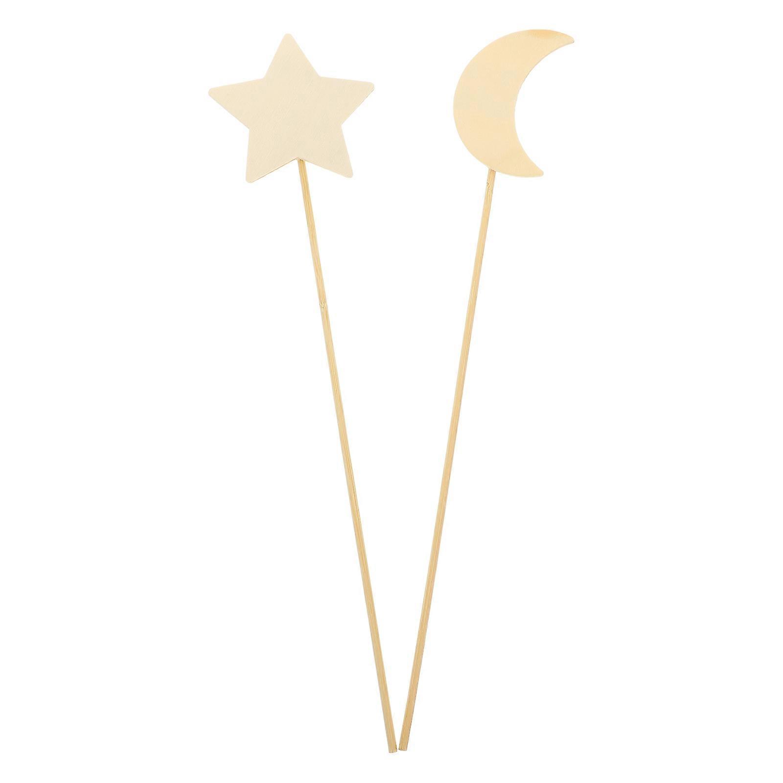 Childrens Wand Moon Shape Hand-Eye Coordination Decorative Wands for Dancing Performance 12Pcs