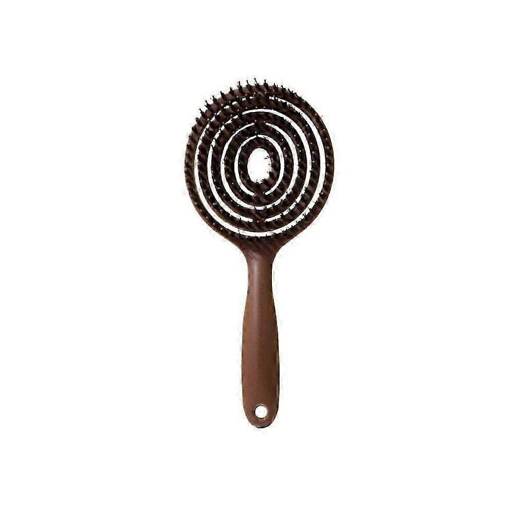 Cepillo electrochapado antiestático con diseño redondo hueco