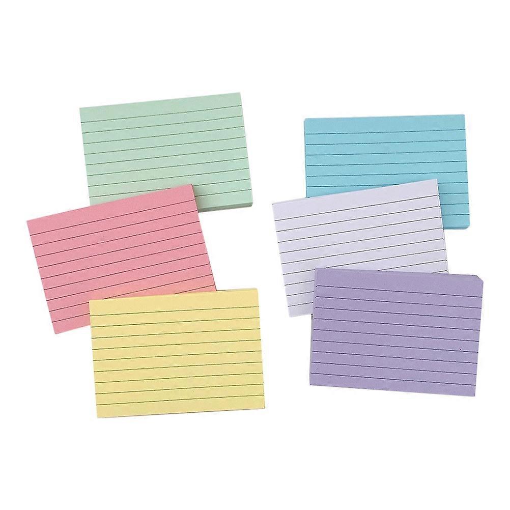 Assorted Color Note Cards Single-Sided Horizontal for Study Use 1200Pcs