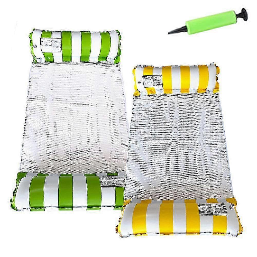 2-pack Hammock-style Inflatable Pool Float Mats, Swimming Pool Accessories