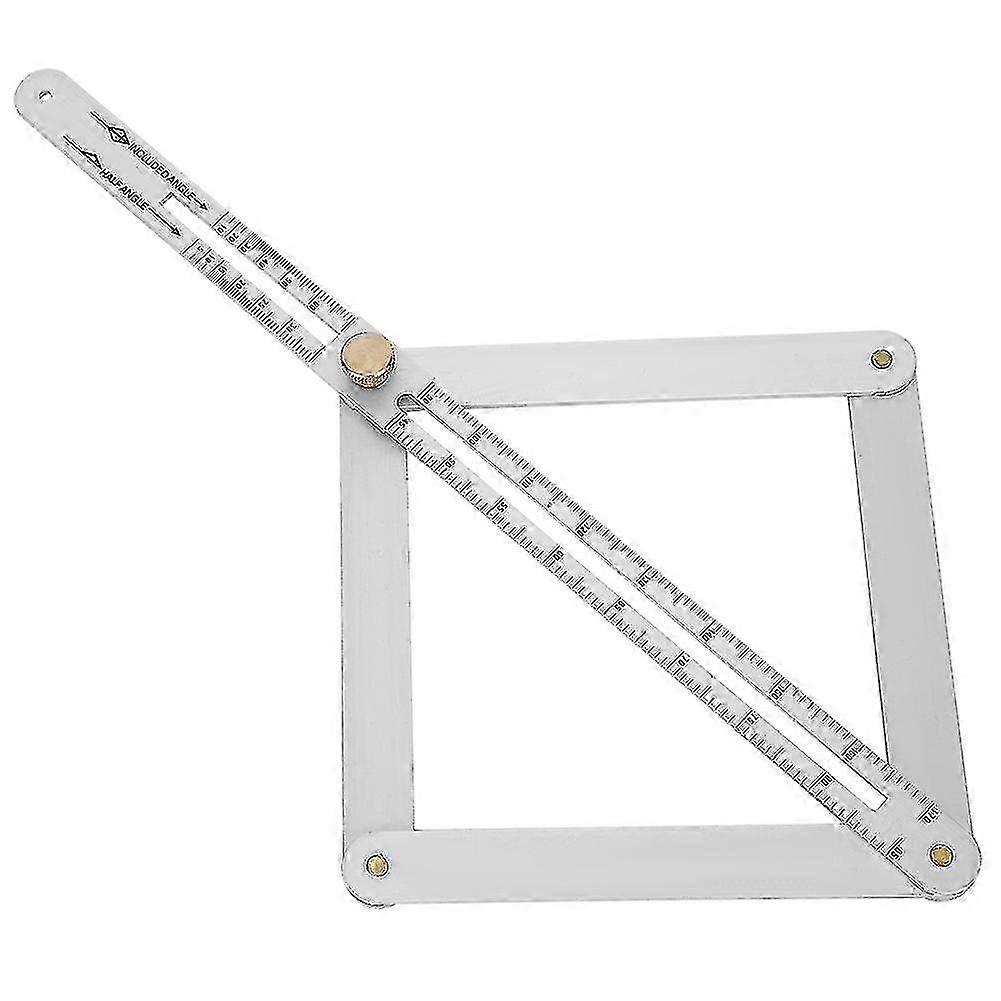 25-26 Goniometer Ruler Multifunctional Diagonal Ceiling Profiler 4Fold Corner Angle Finder