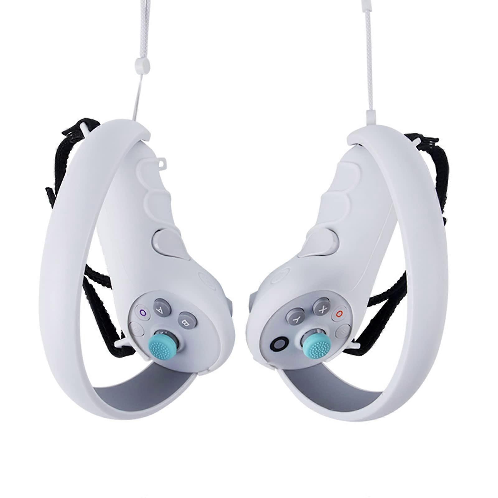 VR Controller Grip Cover Silicone AntiSlip Protective Sleeve Soft Skin Feel for Gaming Grey