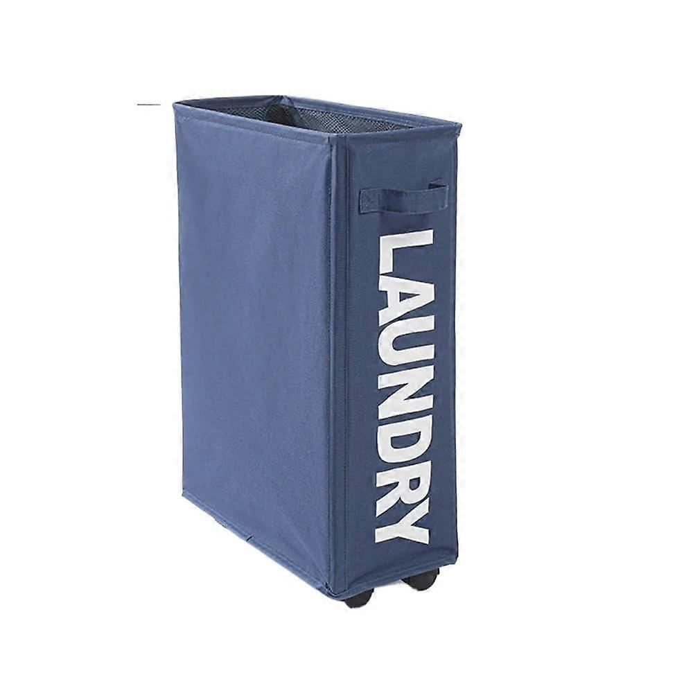 Laundry Basket with Wheels, Large Capacity Foldable Waterproof Hamper for Clothes and Blankets